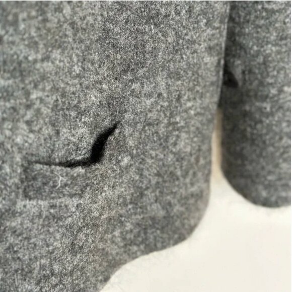 Eileen Fisher Mohair Wool Blend Short Jacket with Pockets Button Front Large - Picture 4 of 11